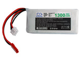 Battery for RC CS-LP1302C30RT CS-LP1302C30RT 7.4V Li-Polymer 1300mAh