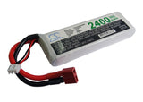Battery for RC CS-LP2402C30RT CS-LP2402C30RT 7.4V Li-Polymer 2400mAh