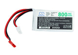 Battery for RC CS-LP8002C30RT CS-LP8002C30RT 7.4V Li-Polymer 800mAh