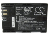 Battery for Canon EOS 60D LP-E6, LP-E6N 7.4V Li-ion 2000mAh / 14.80Wh