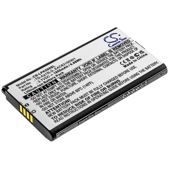 Battery for LG NP5550B EAC63100301, TD-Aa15LG 3.7V Li-ion 1800mAh / 6.66Wh