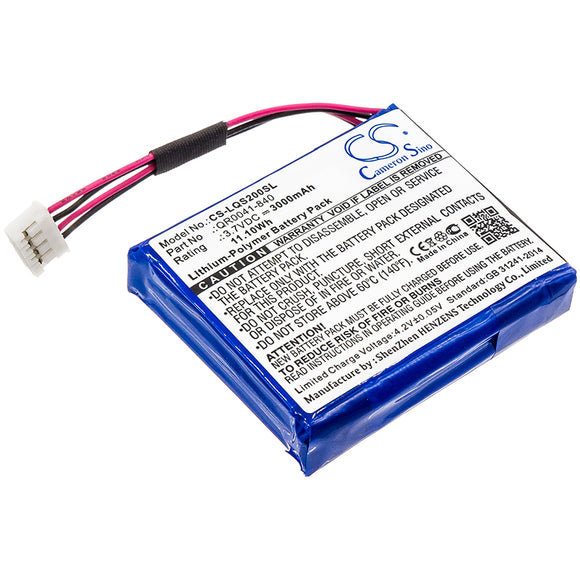 Battery for Qolsys IQ Panel 2 Plus QR0041-840, SP584646-1S2P 3.7V Li-Polymer 300