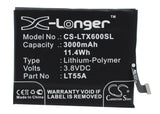 Battery for LeTV X600 LT55B 3.8V Li-Polymer 3000mAh / 11.40Wh