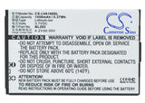 Battery for Lenovo MA169 BL202 3.7V Li-ion 1450mAh / 5.37Wh
