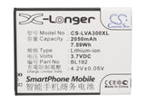 Battery for Lenovo A750 BL192 3.7V Li-ion 2050mAh / 7.59Wh