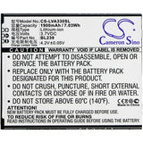 Battery for Lenovo A3500-HV BL239 3.7V Li-ion 1900mAh / 7.03Wh