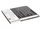 Battery for Lenovo A708T BL212, BL225 3.7V Li-ion 2050mAh / 7.59Wh