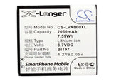Battery for Lenovo S870e BL197 3.7V Li-ion 2050mAh / 7.59Wh