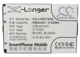 Battery for Lenovo S600 BL045, BL045A 3.7V Li-ion 950mAh / 3.52Wh