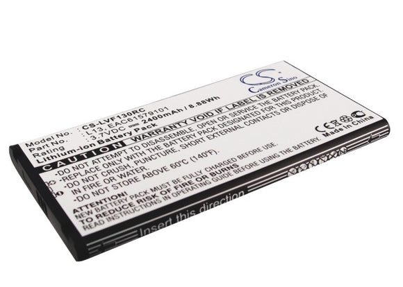 Battery for NTT Docomo L09C EAC61579101, L13 3.7V Li-ion 2400mAh / 8.88Wh