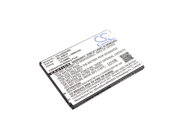 Battery for LG US996 BL-44E1F, EAC63341101, PAC63320502 3.85V Li-ion 3000mAh / 1