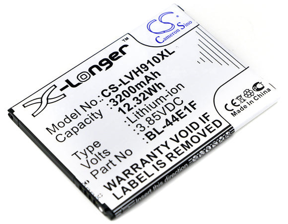 Battery for LG TP450 BL-44E1F, EAC63341101, PAC63320502 3.85V Li-ion 3200mAh / 1