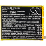Battery for Lenovo K350t  LB003 3.85V Li-Polymer 2900mAh / 11.17Wh