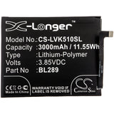 Battery for Lenovo L38021 BL289 3.85V Li-Polymer 3000mAh / 11.55Wh