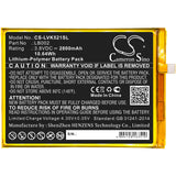 Battery for Lenovo S5  LB002 3.8V Li-Polymer 2800mAh / 10.64Wh