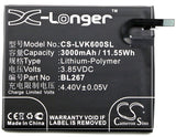 Battery for Lenovo Vibe K6 BL267 3.85V Li-Polymer 3000mAh / 11.55Wh
