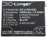 Battery for Motorola XT1922-3 BL270 3.85V Li-Polymer 4000mAh / 15.40Wh