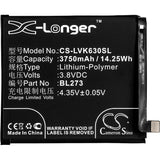 Battery for Lenovo K6 Note BL273 3.8V Li-Polymer 3750mAh / 14.25Wh