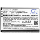 Battery for LG Classic Flip BL-49H1H, EAC63438202 3.8V Li-ion 1200mAh / 4.56Wh