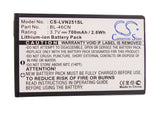 Battery for LG Cosmos 2 BL-46CN, EAC61638202 3.7V Li-ion 700mAh / 2.59Wh