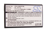 Battery for LG Cosmos 3 BL-46CN, EAC61638202 3.7V Li-ion 700mAh / 2.59Wh