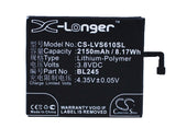 Battery for Lenovo S60 BL245 3.8V Li-Polymer 2150mAh / 8.17Wh