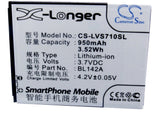 Battery for Lenovo S710 BL142A, BL142B 3.7V Li-ion 950mAh / 3.52Wh