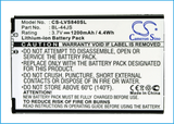 Battery for LG LS840 Viper BL-44JS, BL-A5JN, EAC61680101, EAC61838702 3.7V Li-io