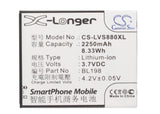 Battery for Lenovo K860 BL198 3.7V Li-ion 2000mAh / 7.40Wh