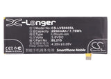 Battery for Lenovo S960 BL215 3.8V Li-Polymer 2050mAh / 7.79Wh
