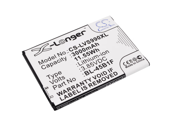 Battery for LG Stylo 2 BL-45B1F, EAC63118201, EAC63158401 AAC 3.85V Li-ion 3000m