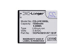 Battery for LAVA iris X1 Atoms 1ICP4/39/51/57 1S1P 3.8V Li-ion 1550mAh / 5.89Wh