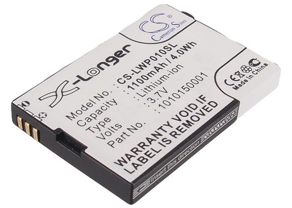 Battery for LOCKTEC WP04 WIRELESS 1010150001 3.7V Li-ion 1100mAh / 4.07Wh