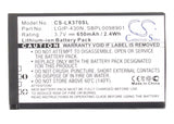 Battery for LG GU285 LGIP-430N, SBPL0098901 3.7V Li-ion 650mAh