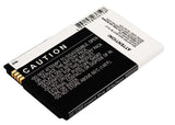 Battery for Motorola Droid X BH5X, SNN5865A 3.7V Li-ion 1200mAh / 4.44Wh