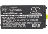 Battery for Zebra MC3190-SL4H12E0U 82-127909-02, BTRY-MC31KAB02, BTRY-MC31KAB02-