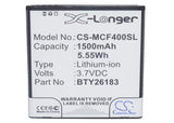 Battery for Mobistel MT-7521B BTY26183, BTY26183Mobistel/STD 3.7V Li-ion 1500mAh