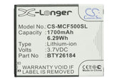 Battery for Mobistel MT-8201B BTY26184, BTY26184Mobistel/STD 3.7V Li-ion 1700mAh