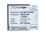 Battery for Mobistel MT8201w BTY26184, BTY26184Mobistel/STD 3.7V Li-ion 2000mAh 
