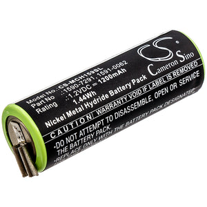 Battery for Moser ChroMini 1591B 1590-7291, 1591-0062, 1591-0067 1.2V Ni-MH 1200