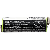 Battery for Moser Ermila Bella 1590 1590-7291, 1591-0062, 1591-0067 1.2V Ni-MH 1