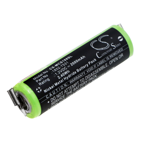 Battery for Wella Tonde Eco S KR-800 AAE 1.2V Ni-MH 2000mAh / 2.40Wh