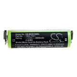 Battery for Wella Contura HS61 KR-800 AAE 1.2V Ni-MH 2000mAh / 2.40Wh