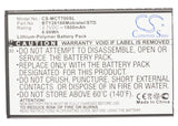 Battery for Mobistel MT-600W BTY26186, BTY26186Mobistel/STD 3.7V Li-Polymer 1800