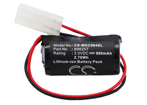 Battery for Modicon 984X-008 B9625T 3V Li-MnO2 900mAh / 2.70Wh