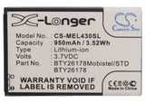 Battery for Mobistel EL430 BTY26178, BTY26178Mobistel/STD 3.7V Li-ion 950mAh / 3
