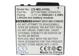 Battery for Emporia Elson EL470 BTY26158ELSON/STD 3.7V Li-ion 550mAh