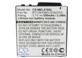 Battery for Emporia Elson EL380 BTY26158ELSON/STD 3.7V Li-ion 550mAh