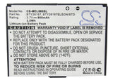 Battery for Mobistel EL680 BTY26167, BTY26167ELSON/STD 3.7V Li-ion 800mAh