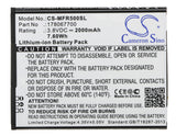 Battery for Mobiwire Ahiga 178067700 3.8V Li-ion 2000mAh / 7.60Wh